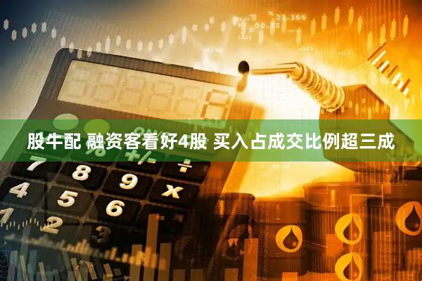 股牛配 融资客看好4股 买入占成交比例超三成